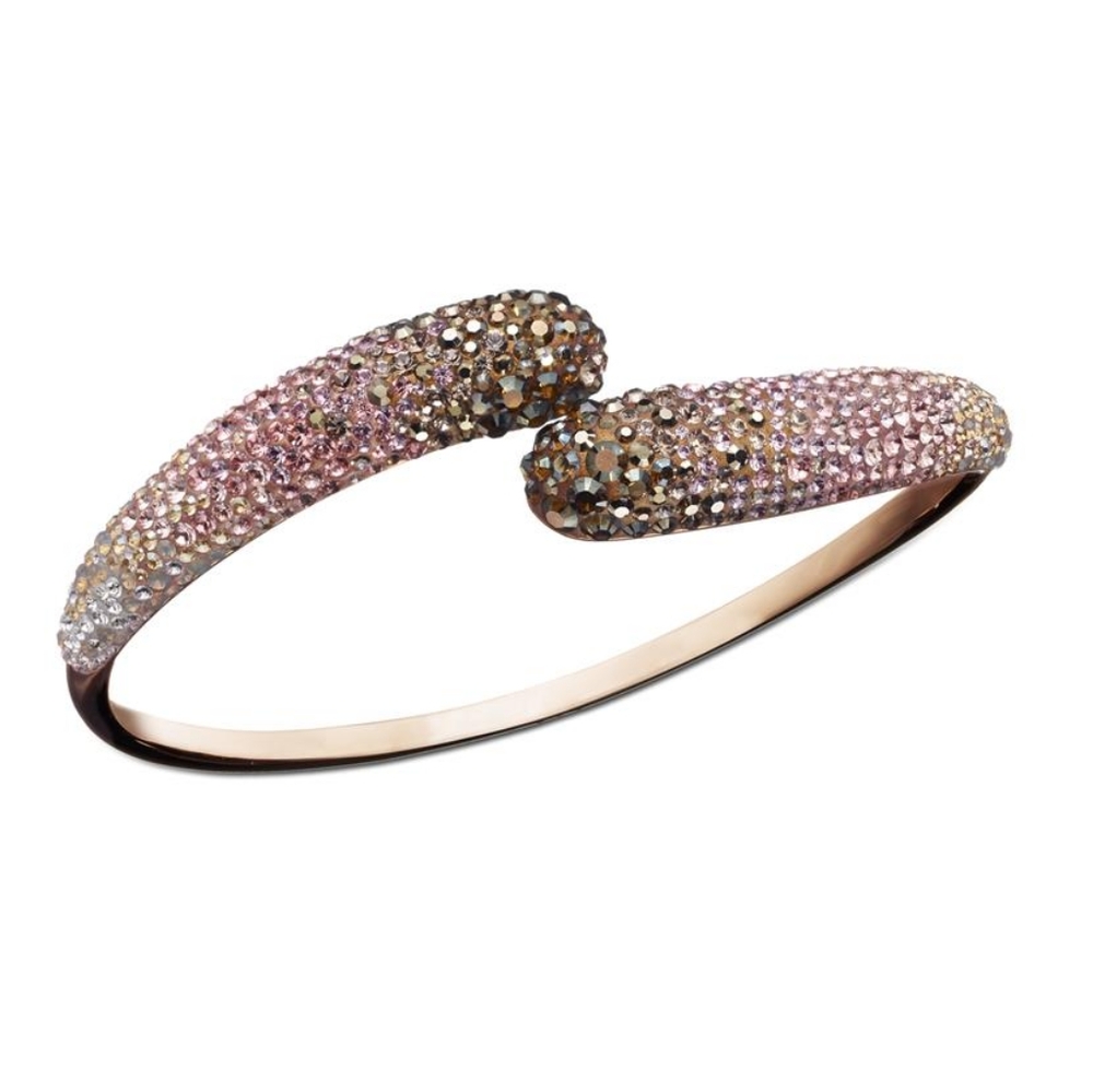 Swarosvki Louise Bangle Nude Pink Slide On Sz Small